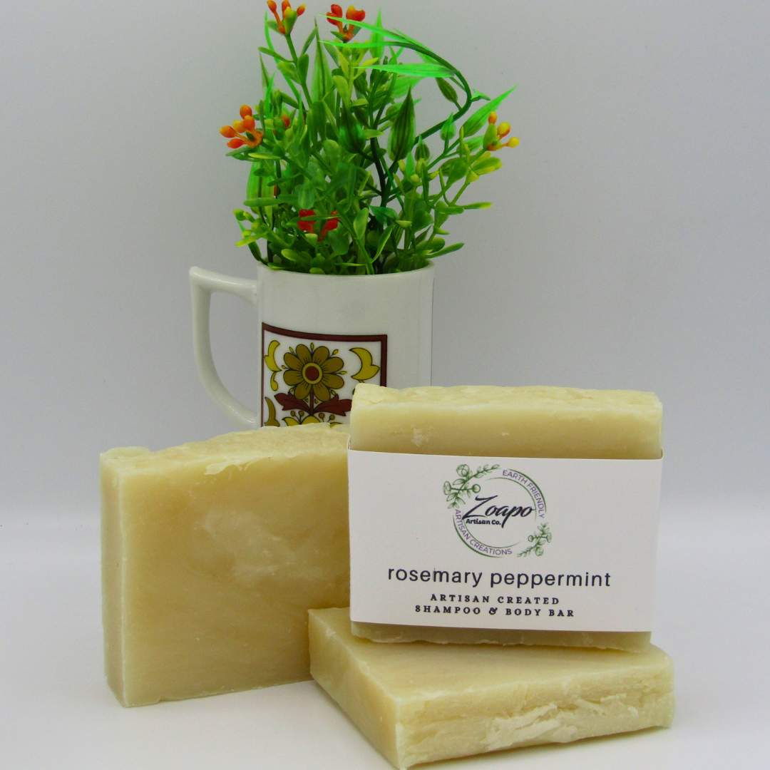 Rosemary Peppermint Shampoo (Hair & Skin) Soap