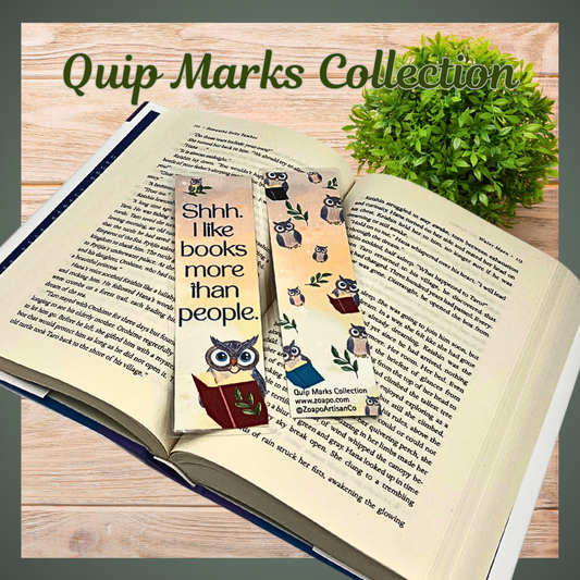Quip Marks: I Like Books More Than People (Wynnie)