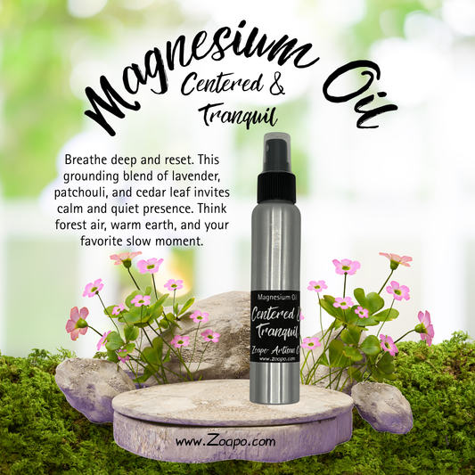 🌿Centered & Tranquil – Calming Magnesium Body Mist (Lavender + Cedar Leaf)