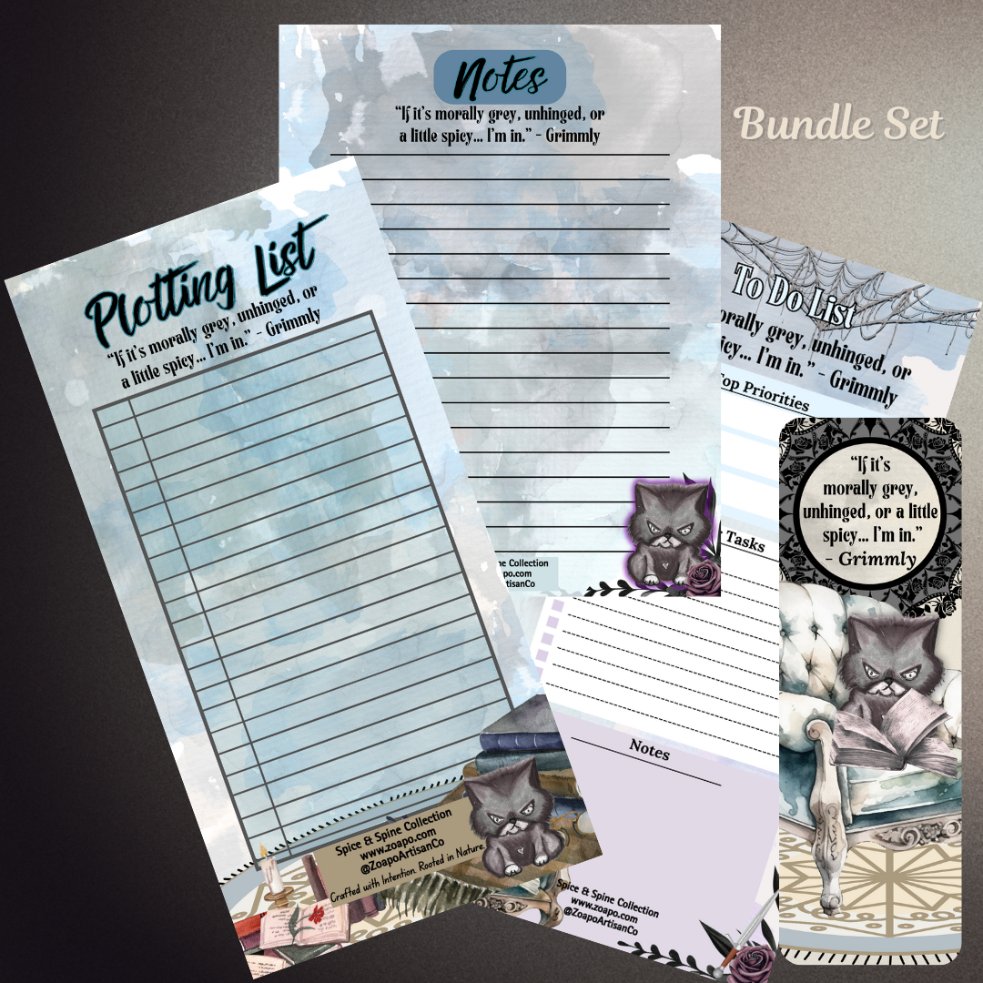 🕯️ Grimmly's Dark Quill Collection | Zoapo Stationery