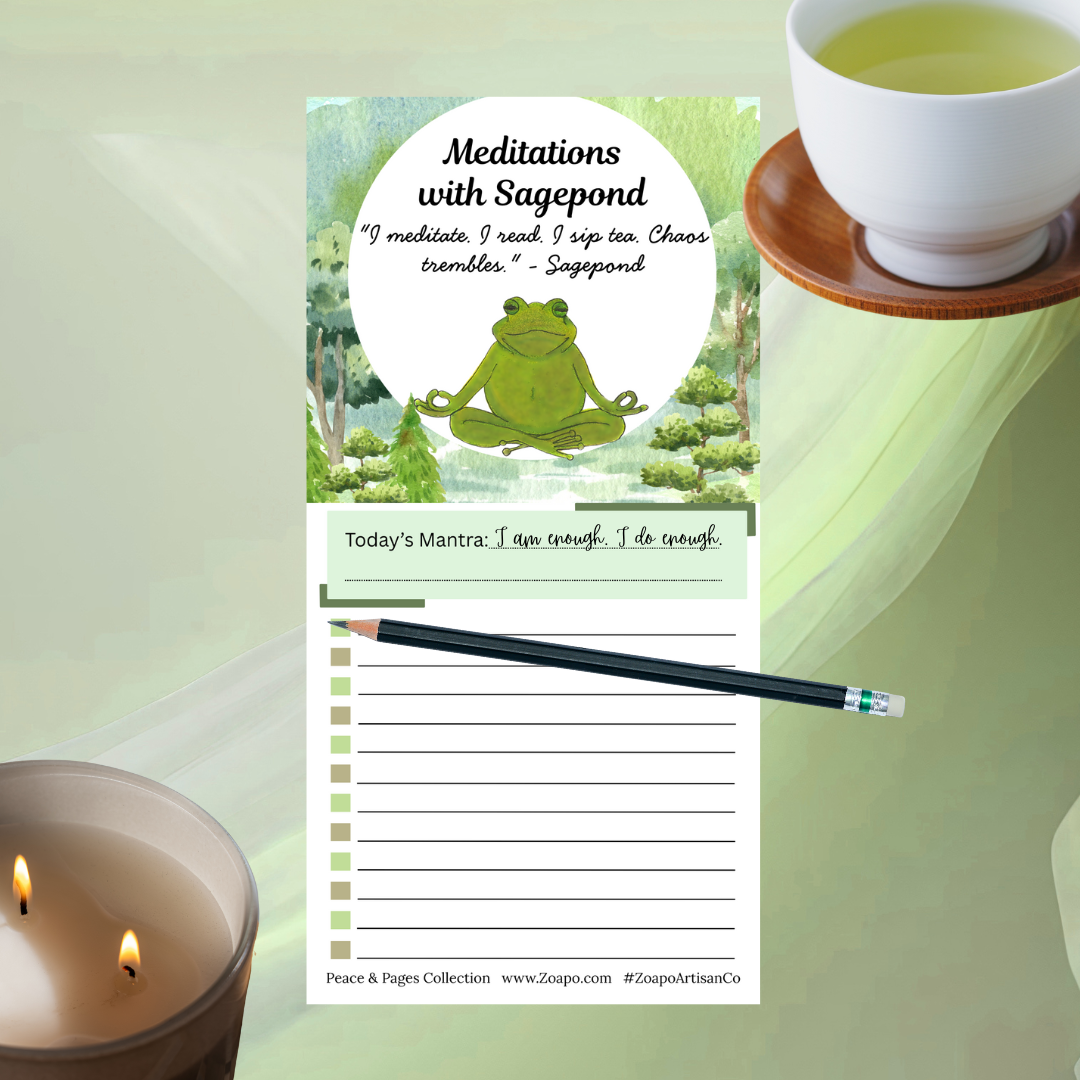 🌿Sagepond's Mindful Stationery Pads | Zoapo Stationery