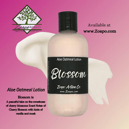 Blossom Aloe & Oatmeal Lotion - soft notes of floral, sweet & peaceful