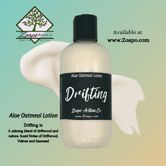 Drifting Aloe & Oatmeal Lotion - natural driftwood, vetiver & ocean
