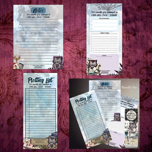 🕯️  Grimmly's Dark Quill Collection | Zoapo Stationery