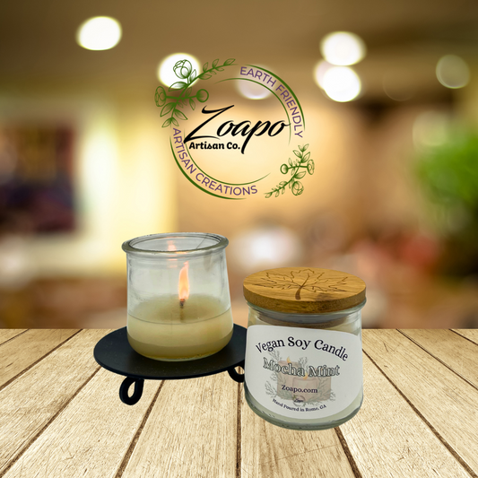 Small Minted Cocoa Vegan Candle