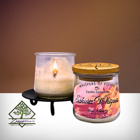 Small Sakura Whispers Vegan Candle