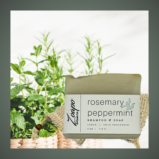 Rosemary Peppermint Shampoo (Hair & Skin) Soap