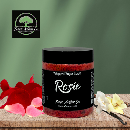 Rosie – Whipped Sugar Body Scrub (Rose + Vanilla + Citrus)