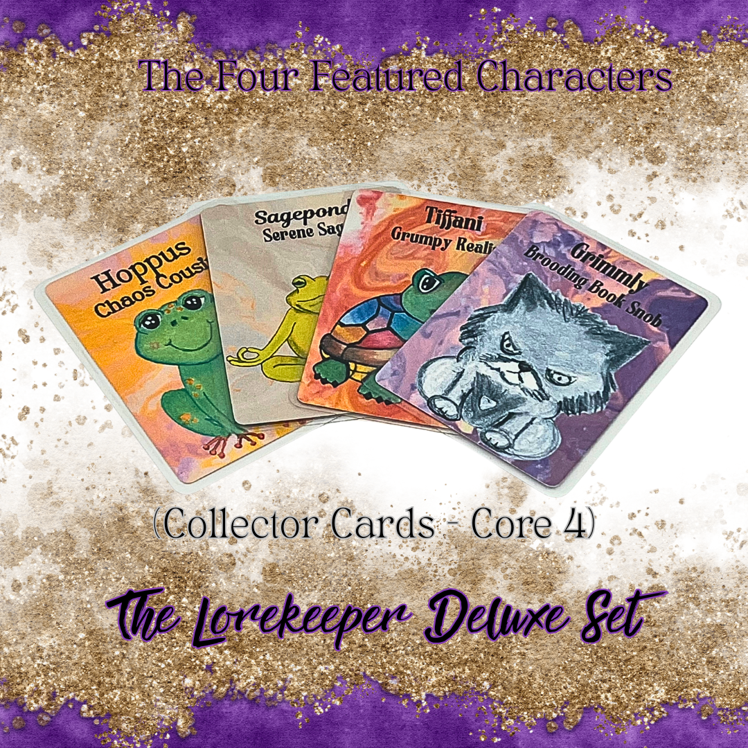 🐢📚 The Lorekeeper Set – Deluxe Bookmark Bundle ft. Core 4 Characters (Limited Edition)