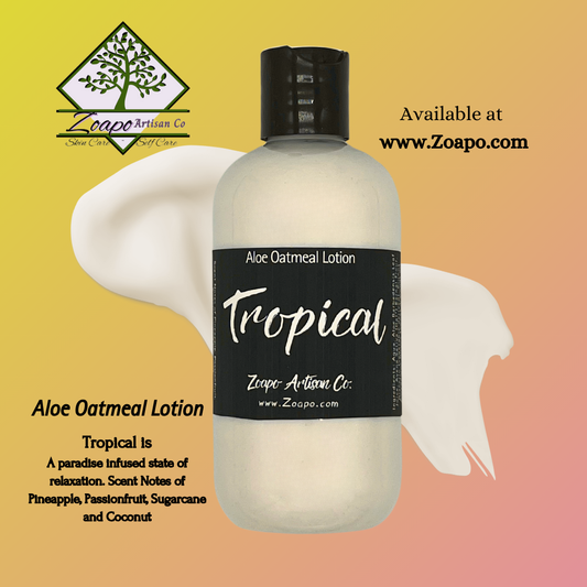 Tropical Aloe & Oatmeal Lotion - sweet notes of tropical fruits