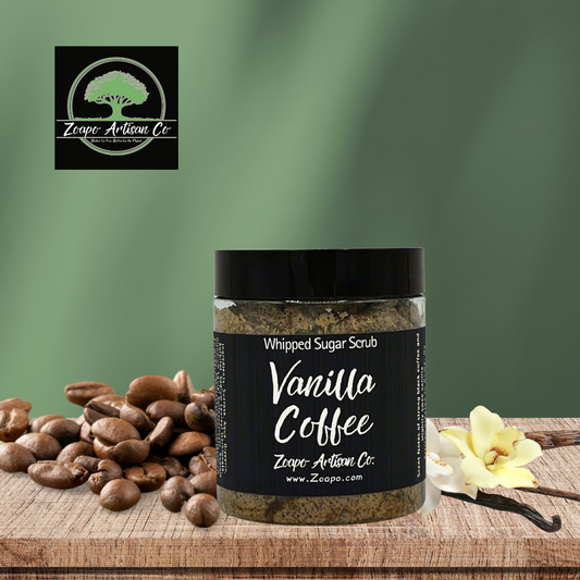 Vanilla Coffee – Whipped Sugar Body Scrub (Vanilla Bean + Fresh Coffee)