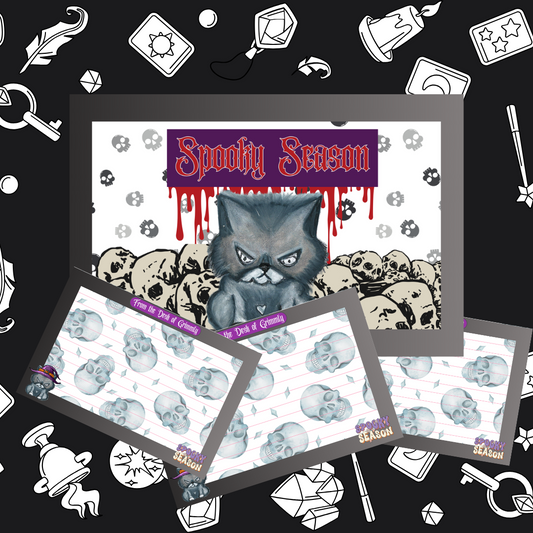 Spooky Season – Grimmly Notepad | Zoapo Stationery