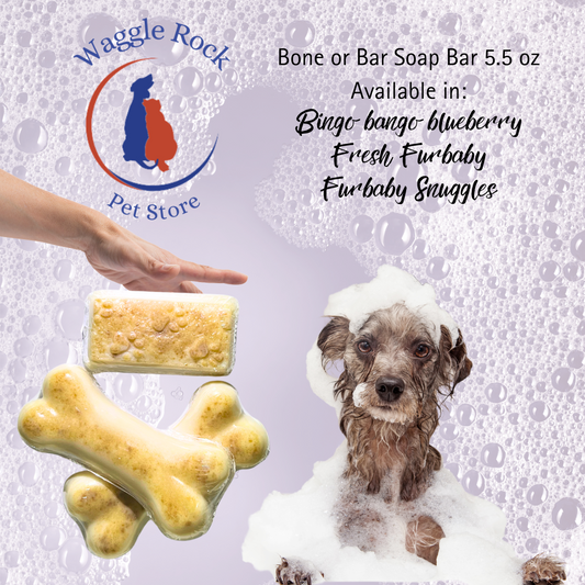 Bingo Bango Blueberry Bone or Bar Pet Soap Bar