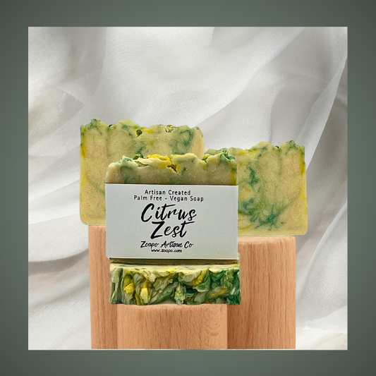 🍋 Citrus Zest – Vegan Artisan Soap