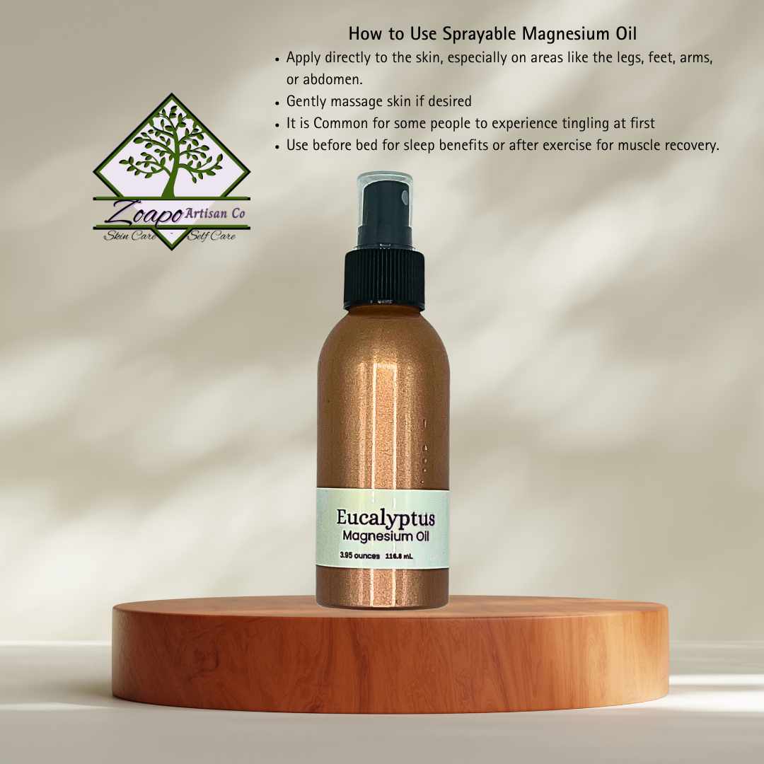 🌿 Refreshed & Rooted – Revitalizing Magnesium Body Mist (Eucalyptus) ✨