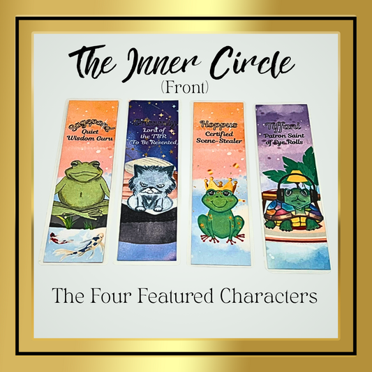 🐸📚 The Inner Circle — Standard Bookmark Collection of 4 Core Characters