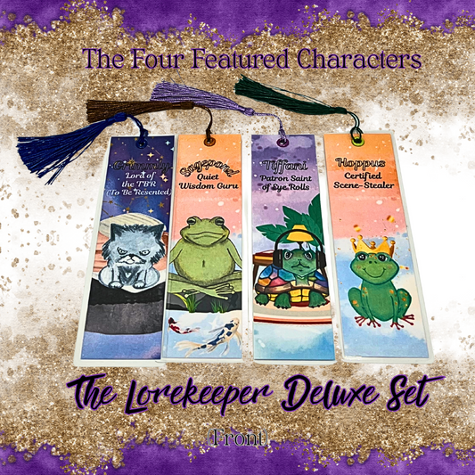 🐢📚 The Lorekeeper Set – Deluxe Bookmark Bundle ft. Core 4 Characters (Limited Edition)