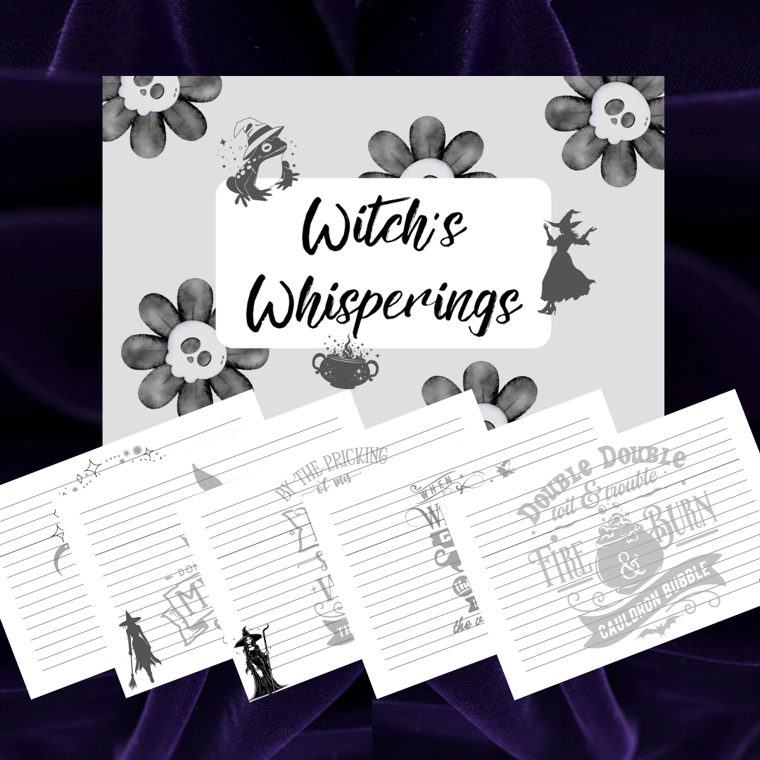 Witch’s Whisperings – Spooky Multi-Page Notepad | Zoapo Stationery